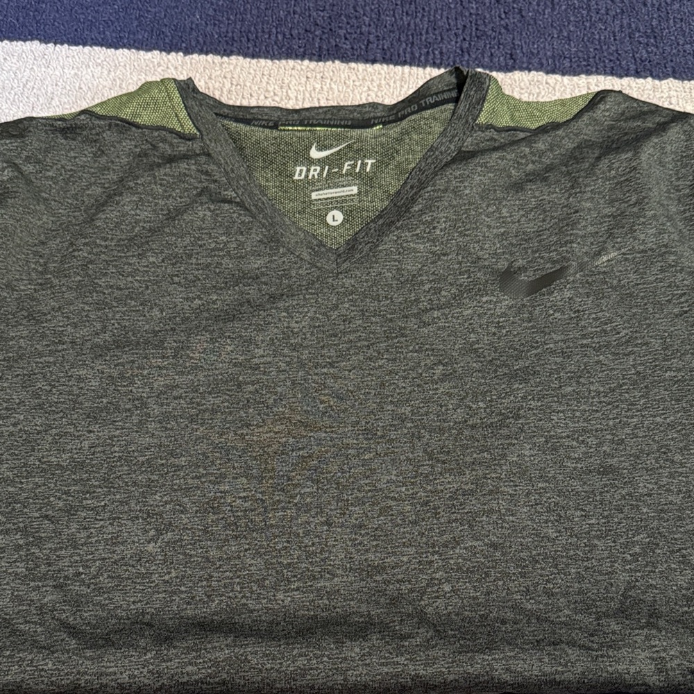 Nike Gray Dri-FIT Short Sleeve Tee